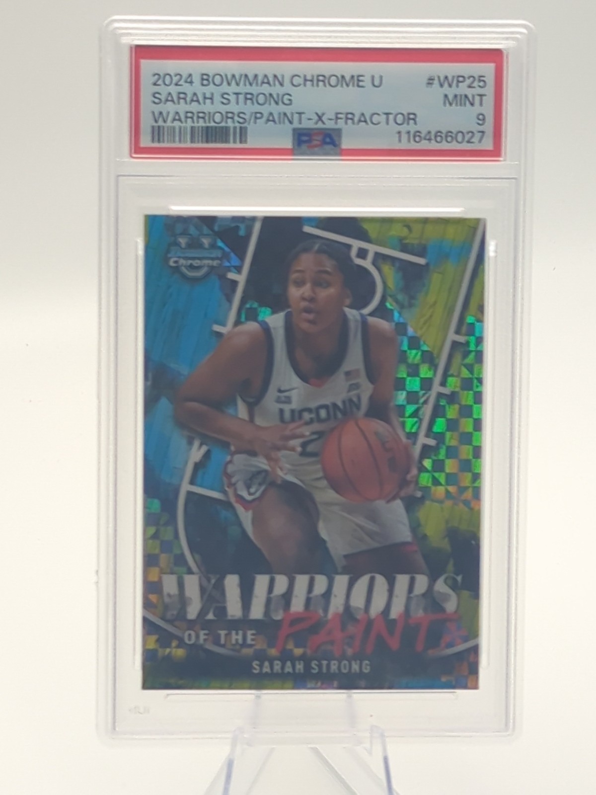 2024-25 Bowman Chrome U Warriors of the Paint Sarah Strong #WP-25 X-Fractor (RC)