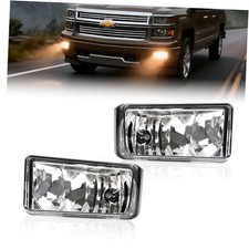 Bumper Fog Lights Compatible with 2007-2015 Chevy Silverado Avalanche LH RH