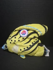 Yellow Blue Black FISH plush 13" Nanco Toy With Tag