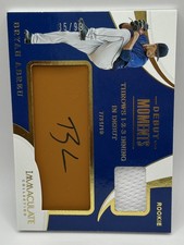 2020 Immaculate Collection #DM-BA Bryan Abreu Debut Moments Leather Tan #/99