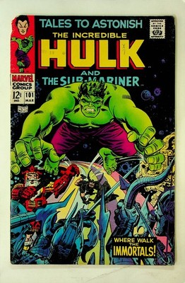 Tales To Astonish - Sub-Mariner and Hulk #101 (Mar 1968, Marvel) -Good/Very Good