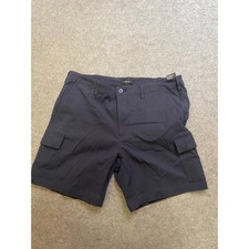Theory Men's Navy Blue Cargo Shorts Size 34 Cotton Blend Flat Front Pockets