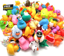 30 Pcs Rubber Ducks, Random Assortment Ducks Bulk, Mini Rubber Duckies