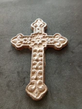 Rustic Distressed Cast Iron Wall Cross Rustic Wall Decor