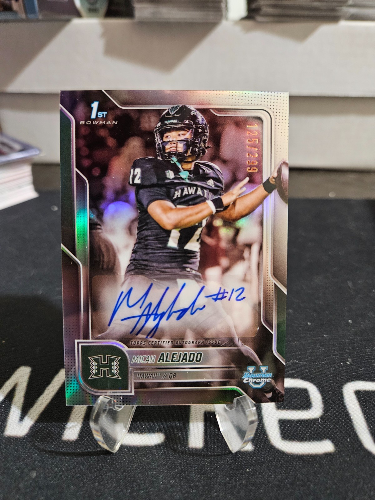 Micah Alejado 1st Bowman Refractor Auto /299 2025 Bowman Chrome U #BCA-MA Hawaii