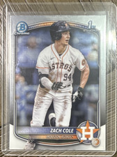 Topps 2025 Bowman Chrome Prospects Zach Cole Rookie Houston Astros BCP-244
