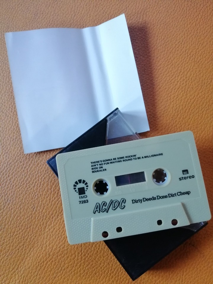 AC/DC [ DIRTY DEEDS DONE DIRT CHEAP ] VINTAGE CASSETTE RARE EDITION ...