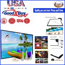 300 Inch Outdoor Portable Projector Screen Folding Canvas White 16:9