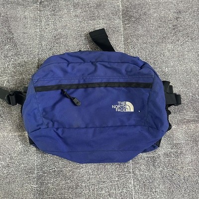 Vintage 90's The North Face Blue 4L Hip Waist Fanny Crossbody Hiking Pack Bag