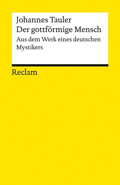 Johannes Tauler | Der GottföRmige Mensch. Aus Dem Werk Eines Deutschen Mystikers-image
