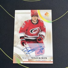 2023-24 Sp Authentic Teuvo Teravainen Limited Autograph #50 Hurricanes