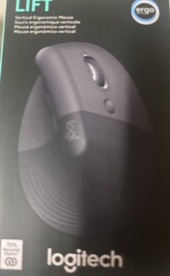 Logitech Lift Bluetooth Mouse - Black: Vertical Ergonomic Mouse