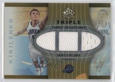 2006 Upper Deck Reflections Fabric Triple Gold /100 Andrei Kirilenko #TFR-AK 9hx