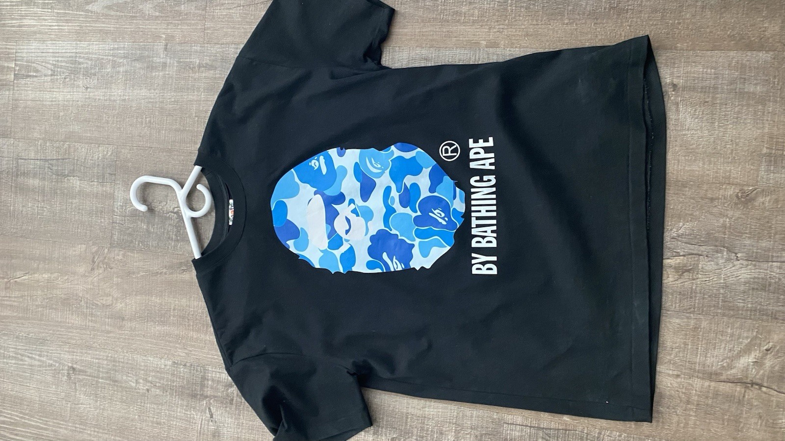 black (other colors not just blue)  bape camo tee size large