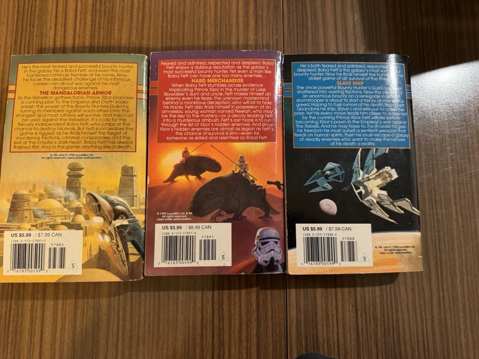 Star Wars The Bounty Hunter Wars Serie TODOS LOS 3 LIBROS Boba Fett Tapa blanda De colección Foto 2 de 3