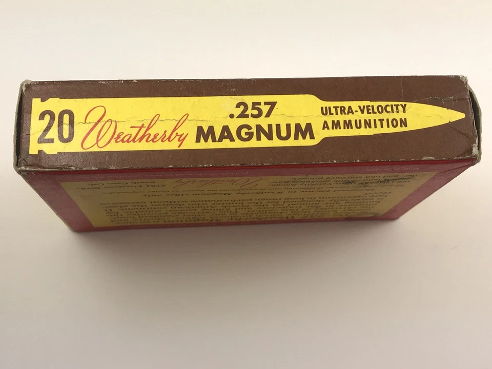 Weatherby 0.257 Wby Mag Tiger 空弹药盒 人洞装饰 复古 11360-Q — 第 3/4 张图片