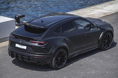 PD Wide Body Kit Real Dry Carbon Fiber Rear Mid Spoiler Fits Lamborghini URUS