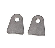 .250" 1/4" Universal Shock Mount 1.5 Flat Bottom Tabs 1/2" bolt hole Pair for