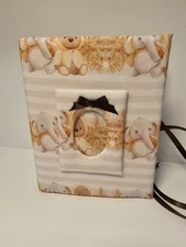 Teddy Bears and Elephanrs Photo Album -Holds 100 4x6 Photos - Handmade