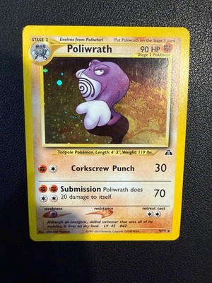 Pokemon Karte - Poliwrath / Quappo Holo -9/75- Neo Discovery EN