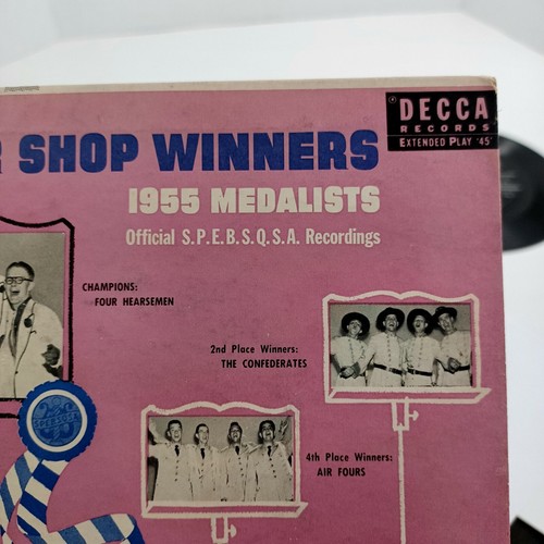 Barbershop Quartet Winners 1955 Part 3 Vinyl 45 Record 50s SPEBSQSA *MINOR WEAR - Picture 3 of 13