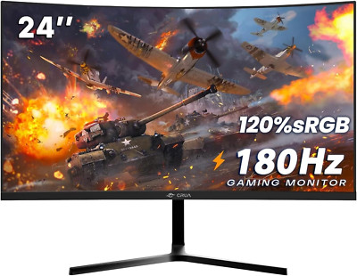 24 Zoll Curved Gaming-Monitor 180 Hz|165 Hz|144 HZ|1080P|PC Monitor Computer 100