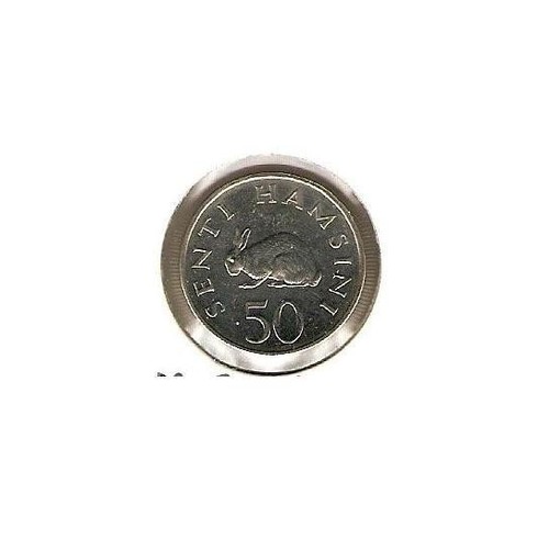1990 TANZANIA Coin 50 SENTI - REBIT *