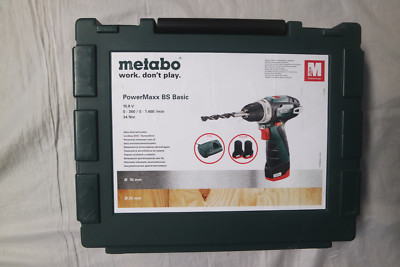 Metabo PowerMaxx BS Basic Akkubohrschrauber Akkuschrauber 10,8V 2x 2ah Akku