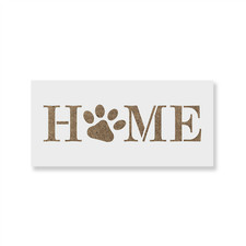 Home Paw Print Stencil - Durable  Reusable Mylar Stencils