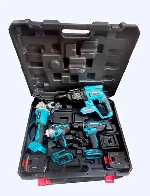 Trapano Avvitatore Impulsi Smerigliatrice A Batteria Set 4 utensili 4 in 1