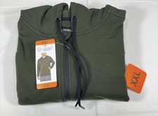 Mondetta Outdoor Project Full Zip Fleece Adjustable Hoodie Men  s 2XL, Green, NEW