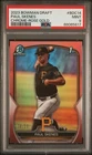 2023 Bowman Draft BDC-14 Paul Skenes Rose Gold Refractor /10 Pirates PSA 9 POP 4