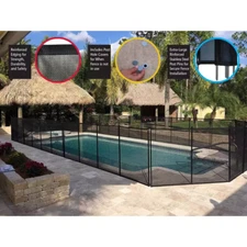 Swimming Pool Safety Fence In Ground Adjustable to Fit Around Any Size Or Shape
