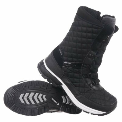 Damen Schneestiefel Luhta Linda MS Winter isoliert Schwarz Stiefel Schnee Schuhe