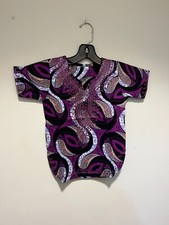 African Clothing for Children Dashiki 6M-14 years purple