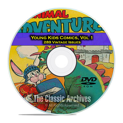 Young Kids Comics, Vol 1, Barnyard Comics, Goofy Comics Happy Golden Age DVD D50