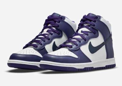 Nike Dunk High Electro Purple Midnight Navy GS DH9751-100 Grade School Sizes NEW