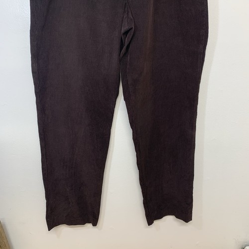 Eddie Bauer Corduroy Pants Men 38 Tall Dark Brown Straight 100% Cotton 35" - Picture 3 of 13