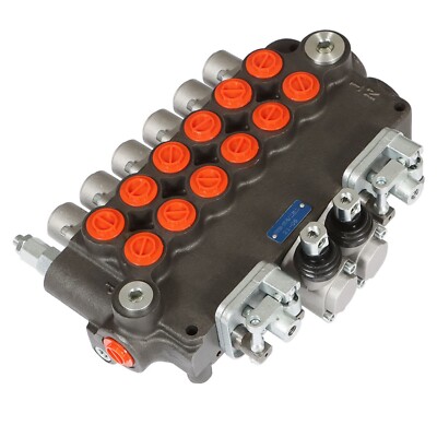 Waltyotur 6-Spool 21GPM Hydraulic Directional Control Valve For Small Tractors