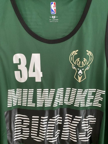 Giannis Antetokounmpo Tank-Top Jersey Shirt NBA Milwaukee Bucks #34 Men Size XL - Picture 2 of 7