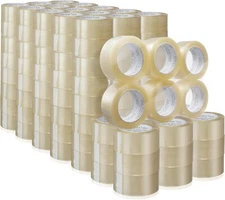 72 Rolls Shipping Packaging Box Packing Sealing Tape 2 mil 2" x 110 Yard 330FT