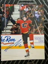 Calgary Flames Sean Monahan Signed Autographed 11x14 NHL Photo COA
