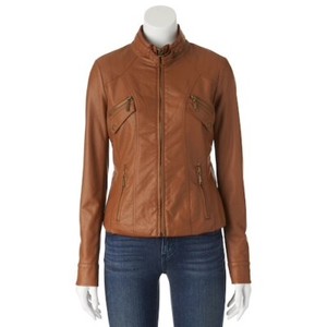 juniors faux leather jacket