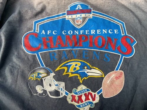 ADDIDAS NFL AFC CONFERENCE CHAMPIONS BALTIMORE RAVENS GRAPHIC T SHIRT - Imagen 2 de 5