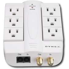 Dynex 6-Outlet Wall-Mount Surge Protector DX-6OUT