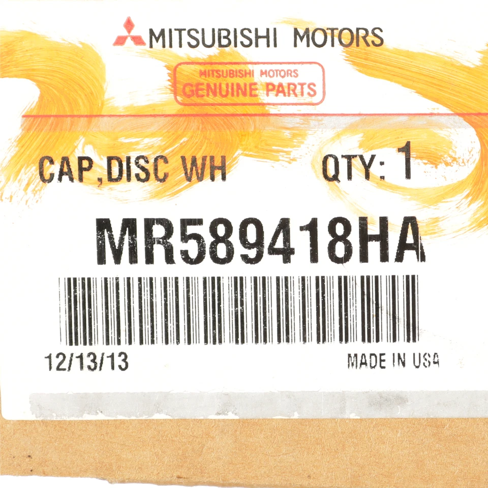 Tampa de roda Mitsubishi Galant original do fabricante 2004-2005 calota prata MR589418HA - Imagem 4 de 4