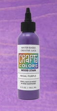 Royal Purple Wood Stain - Crafty Colors Vibrant Water Based Wood Stains