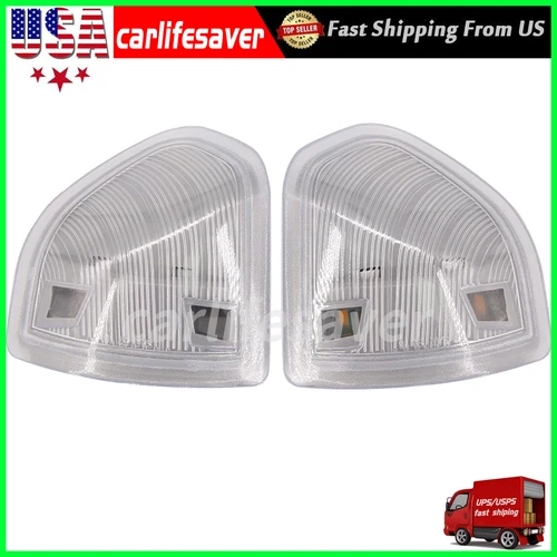 2 LED Side Mirror Turn Signal Lights For Dodge Ram 1500 2500 3500 Clear Lens USA