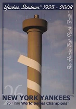 NEW YORK YANKEES (OLD) YANKEE STADIUM POSTCARD HONORING 26 WORLD SERIES CHAMPION