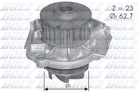 Dolz Wasserpumpe, MotorküHlung U.A. FüR Abarth, Alfa Romeo, Fiat, Lancia